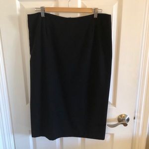 Margaret M Black Pencil Skirt